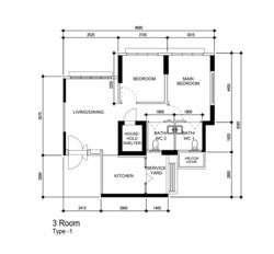 Blk 478C Valley Spring @ Yishun (Yishun), HDB 3 Rooms #558765551
